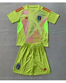 Italia Portiere Maglia Gara Casa Repliche Europei 2024 Bambino